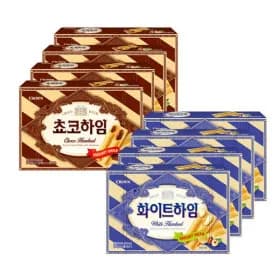초코하임 142g 4팩 + 화이트하임 142g 4팩 (12,940원/유클무료)