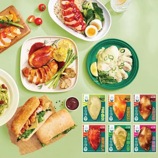 삼립 피그인더가든 소스 닭가슴살 제로 140g 6종 15팩 (18,900원/무료)