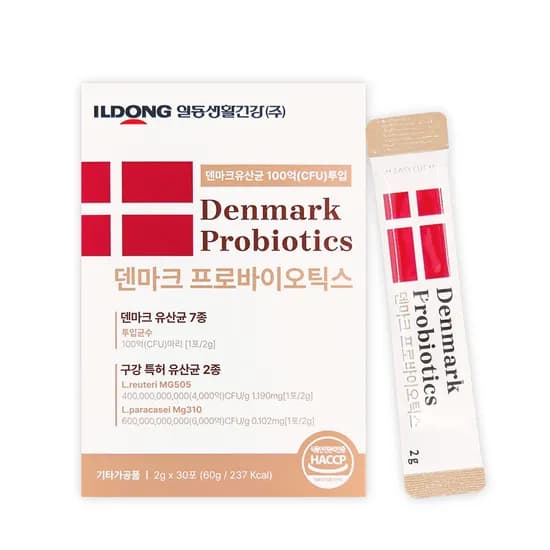 덴마크 구강유산균 잇몸 30포