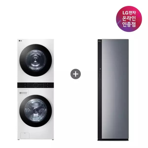 LG 워시타워 스타일러 세트 W21WAM SC5GMR52