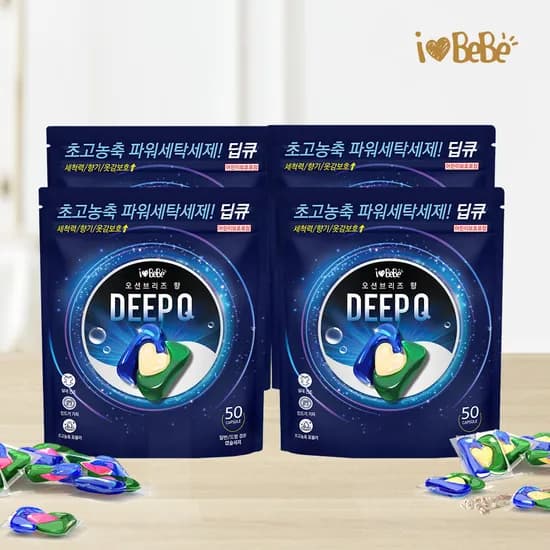 3in1 캡슐세제 오션브리즈 50개입 4개