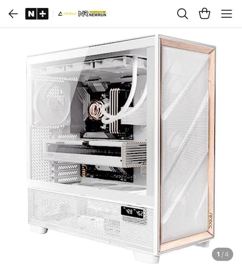Antec FLUX PRO MESH 6FAN 화이트 PC 케이스