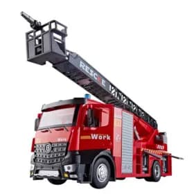 전동 911 레스큐 트럭 1:18 소방차 물분사가능