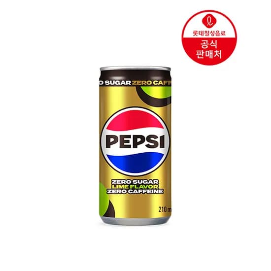 펩시제로슈거 라임향 제로카페인 210ml 60캔