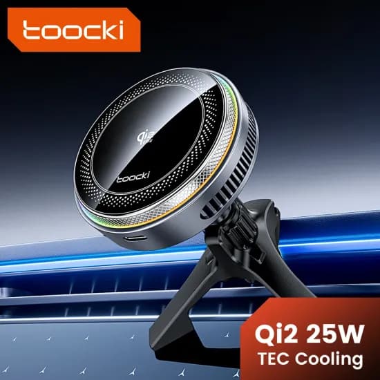 투키 QI2.2 25W 차량용 무선 충전기