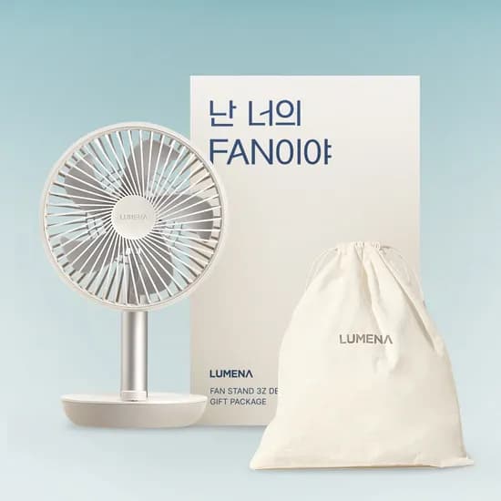 루메나 탁상용 무선 선풍기 FAN STAND 3Z 선물패키지