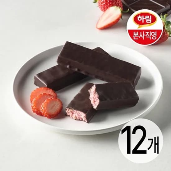 오늘단백 밀크초크 스트로베리 프로틴바 48g 12개