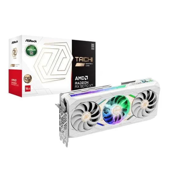 애즈락 RX 9070 XT 타이치 화이트