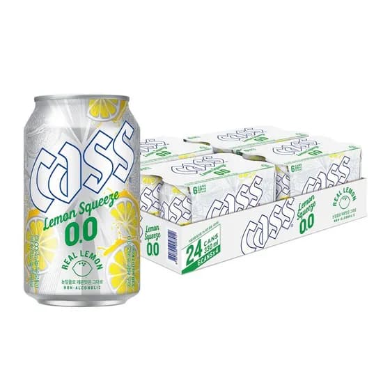 카스 0.0 레몬스퀴즈 제로 330ml 24캔
