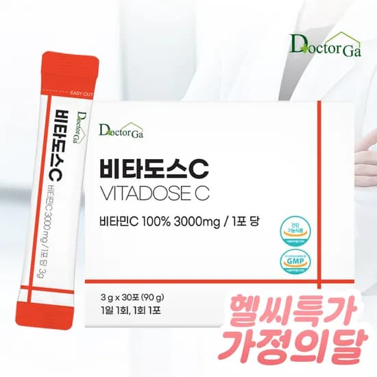 닥터가 비타도스C 비타민C 3000 분말 고함량 스틱 30포
