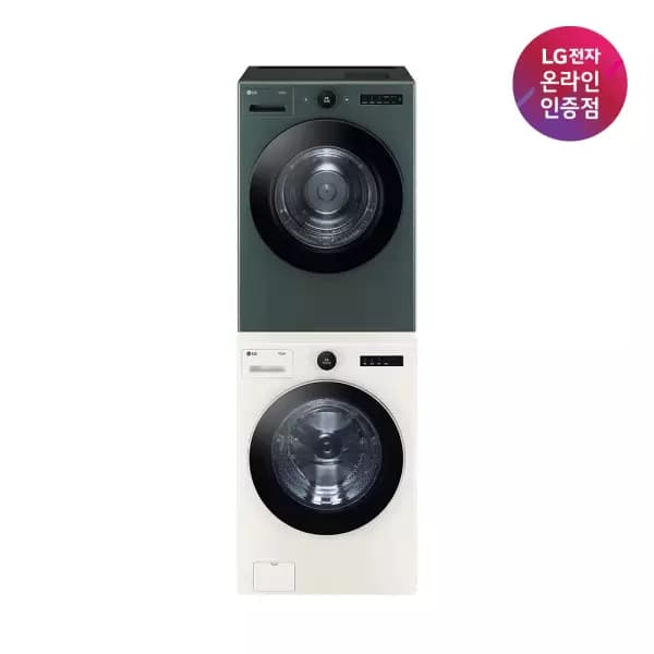 LG 트롬 오브제컬렉션 세탁기 건조기세트 FX24ENR-GNG