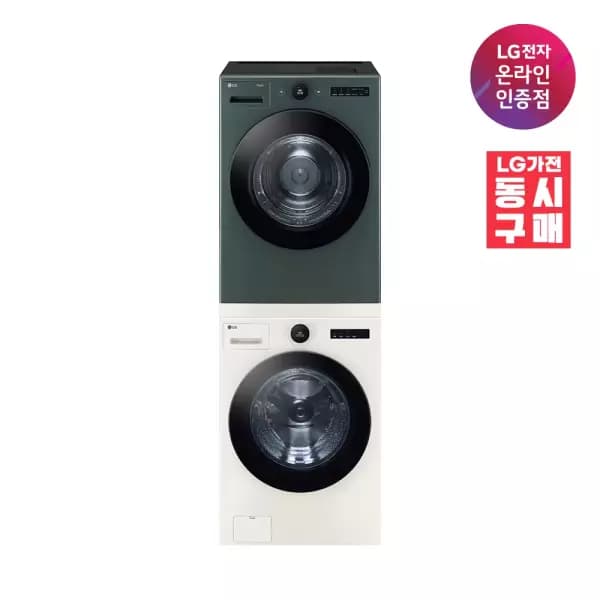 LG 트롬 오브제컬렉션 세탁기 건조기세트 FX24ENR-GNG