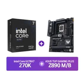 인텔 270K PLUS + ASUS TUF PLUS Z890 WIFI 보드 세트