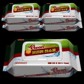 물걸레 청소포 / 대형 5팩 총150매