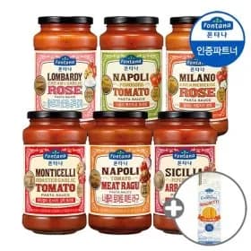 폰타나 파스타소스 600g 4개+파스타면 500g 삼성카드