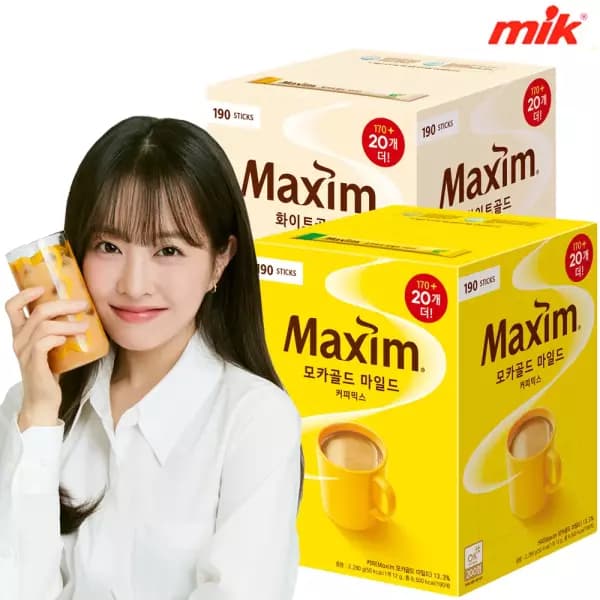 맥심 모카골드/ 화이트골드 커피믹스 190T (T멤 필요)