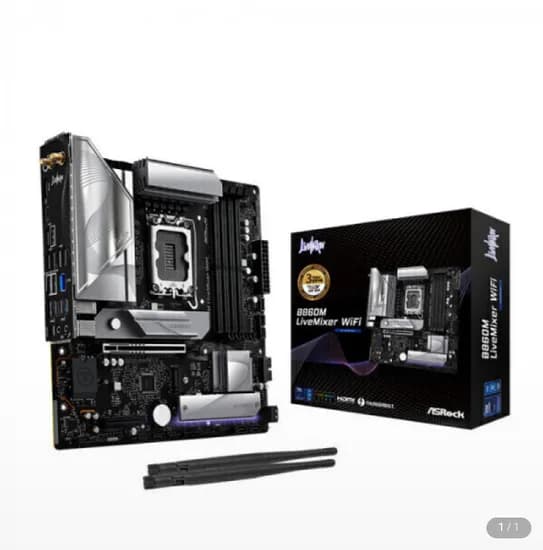ASRock B860M LiveMixer WiFi (삼성/비씨 체감 14.7만)