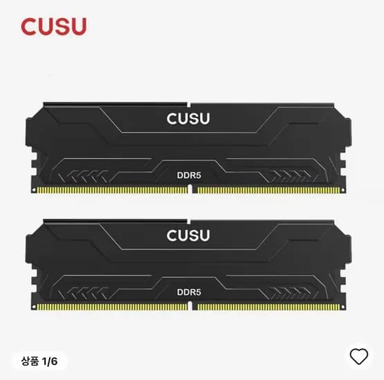 CUSU DDR5-6000MHz CL38 32GB 단일램