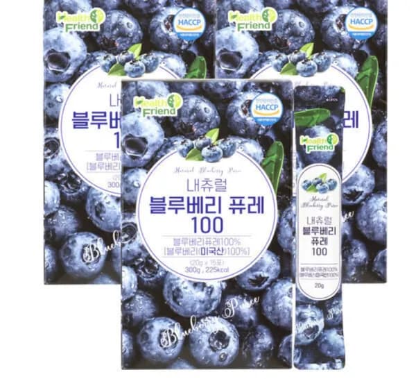 내츄럴 블루베리퓨레 100 15포 3박스 18,900원