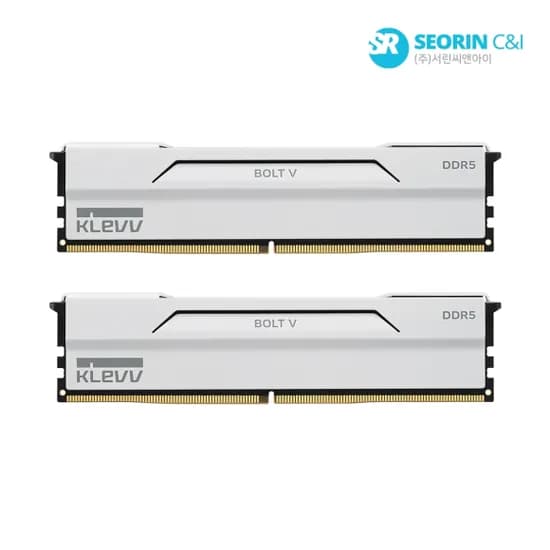 에센코어 클레브 DDR5-6000 CL30 BOLT V 화이트 AMD 패키지 32GB(16x2) 신한/농협/우리