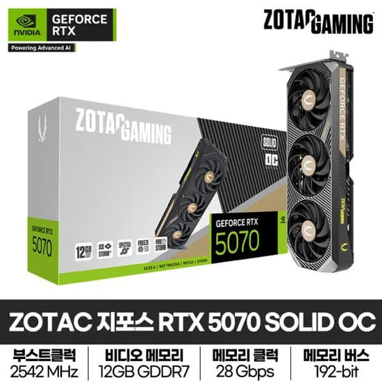 조택 RTX 5070 솔리드 OC