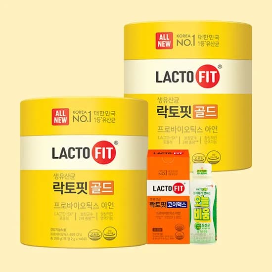락토핏 골드 140포 2통 코어맥스 30포 오늘비움
