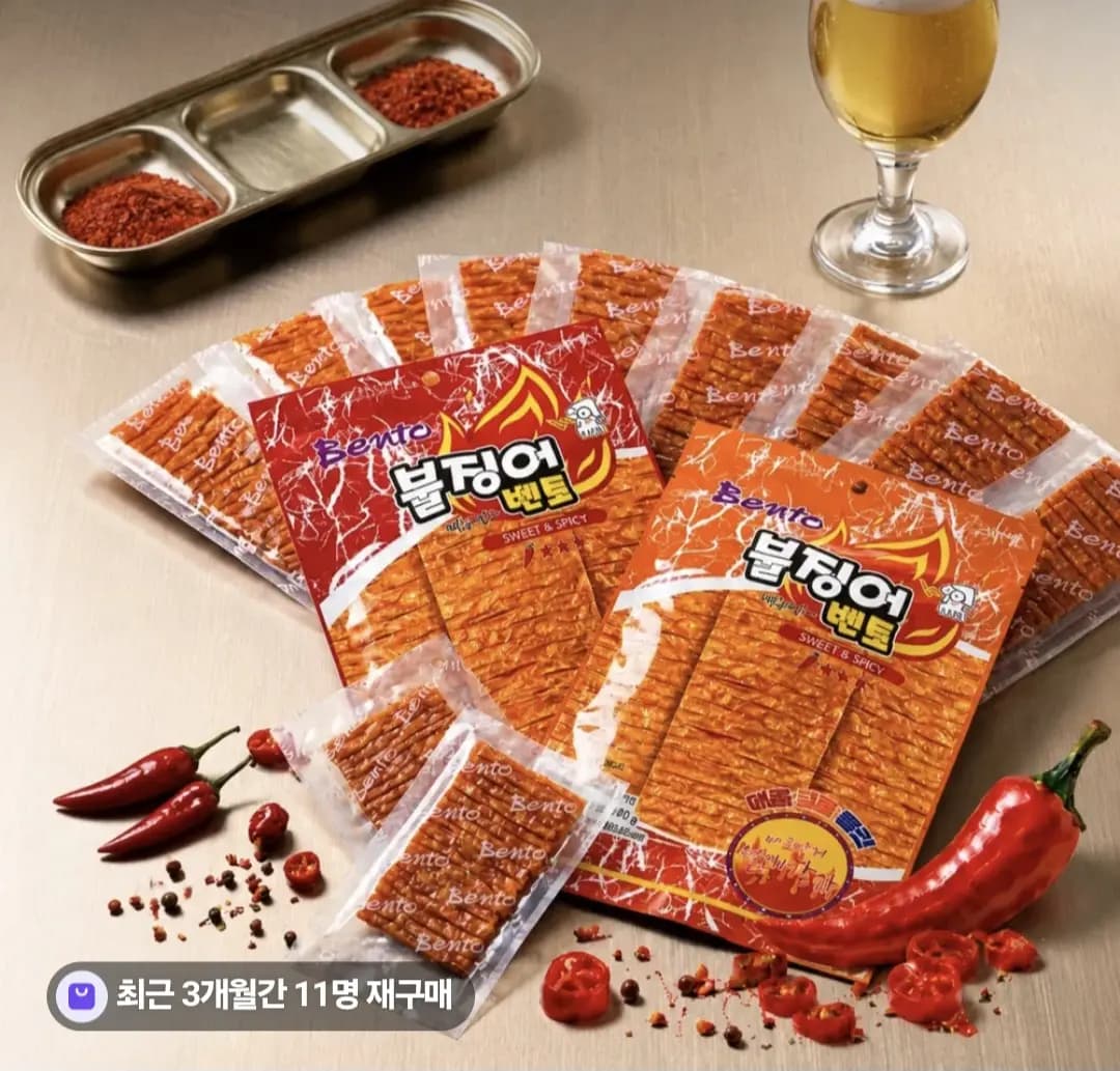 벤토 불징어 매콤달콤 8개 10,500원
