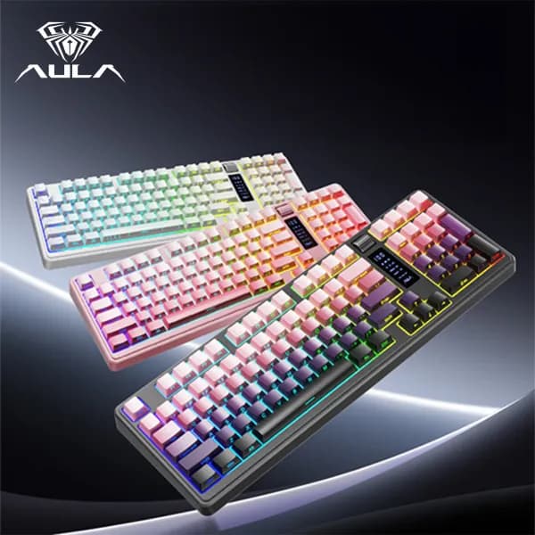 AULA K98 독거미 저소음 무선 게이밍 키보드 5000mAh