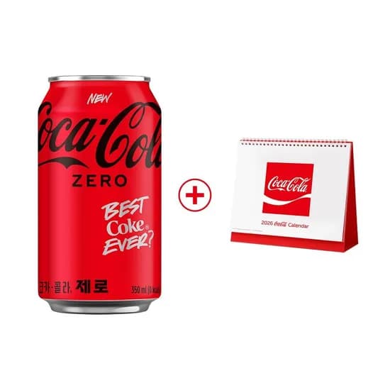 코카콜라제로 350ml 24캔 26년탁상달력