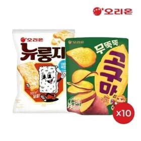 무뚝뚝 고구마칩 56g 뉴룽지 오리지널 75g 각 10봉씩