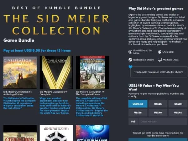 시드마이어 컬렉션 (문명 등등) / 16.5$