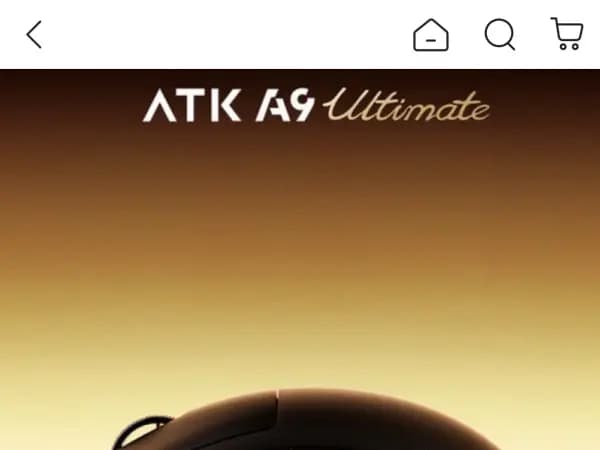 ATK A9 Ultimate 무선 잠자리 마우스(58,480원/무료)