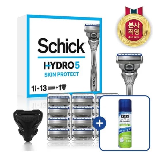 쉬크 하이드로5 면도기 기획팩+폼 210g 증정 (27,900원/무료)