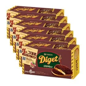 오리온 다이제 초코 6봉지 312g x 6곽 (유클14,930원)