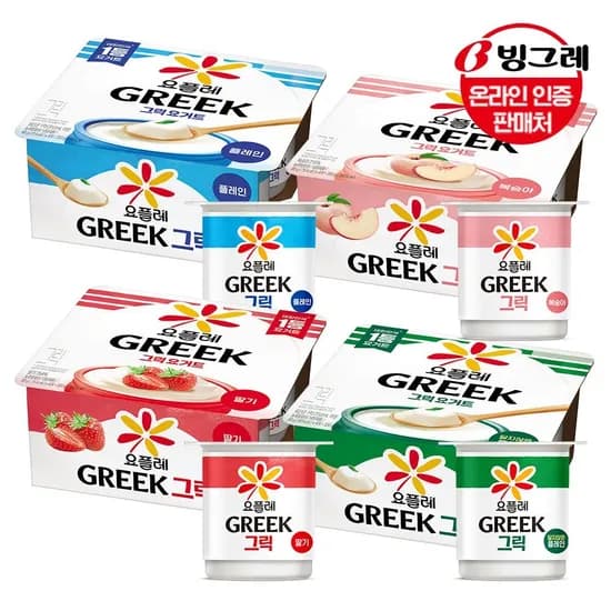 빙그레 요플레 그릭 4종 24개 골라담기 (15,440원/무료)