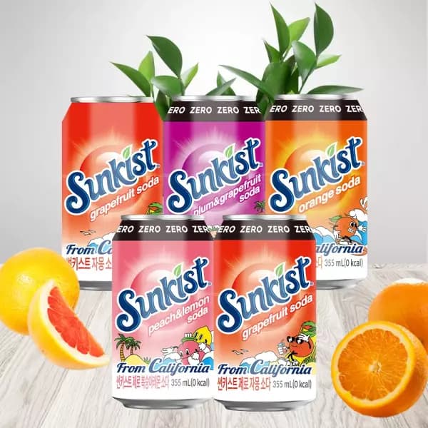 썬키스트 소다 355ml 5종 24캔 (9,410원/무료)