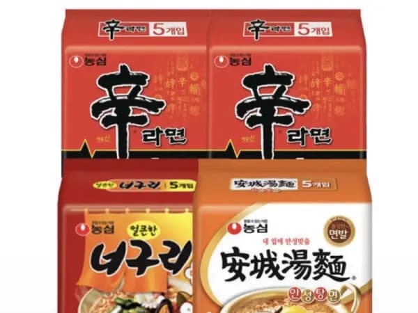 농심 신라면 10 안성탕면 5 너구리 5