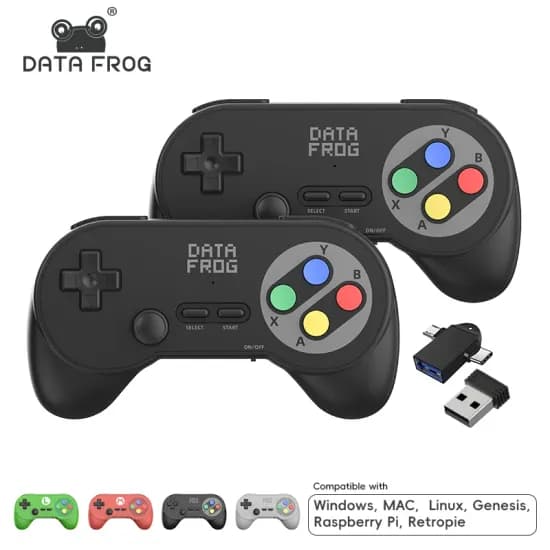 데이터 프로그 PC07 무선 레트로 게임컨트롤러