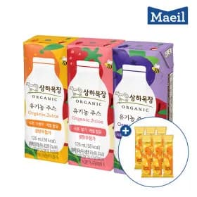 상하목장 유기농케일주스 125ml 24팩+얼려먹는귤배증정(18,640원)