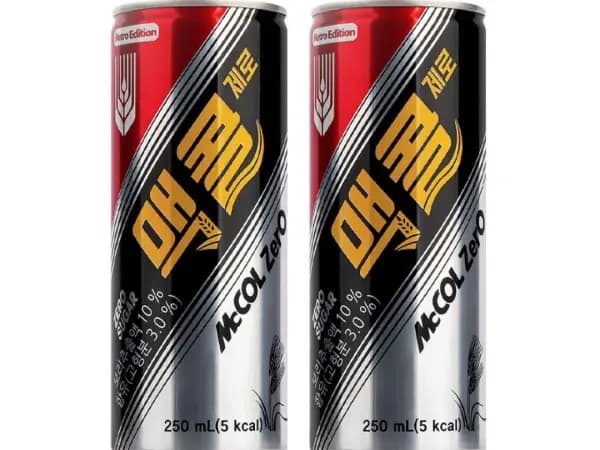 맥콜 제로 250ml, 60개 (20,080원/무료)