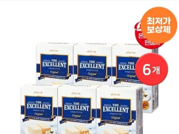 엑설런트 오리지널 아이스크림 6개 (24,039원/무료)