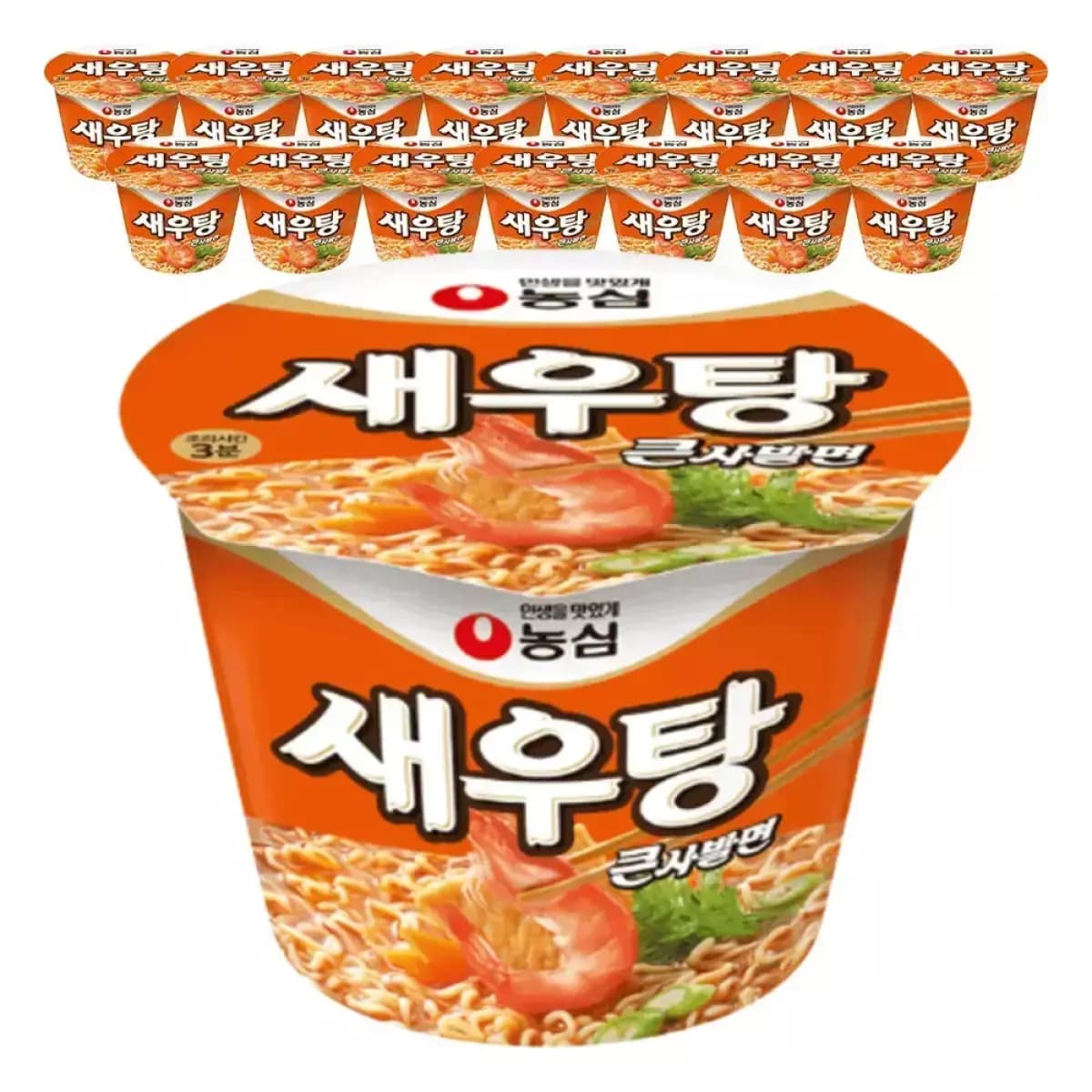 농심 새우탕 큰사발 115g, 16개 (티멤14,300원/무료)