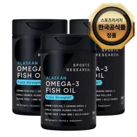 스포츠리서치 오메가3 180정 3통(116,210원/무배)
