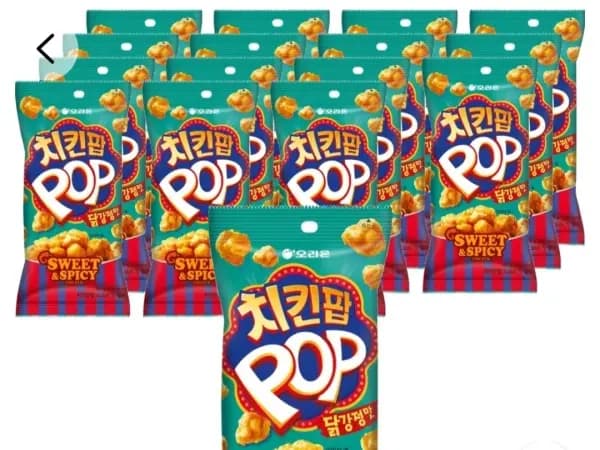 오리온 치킨팝 닭강정맛, 65g, 16개 (11,000원/무료)