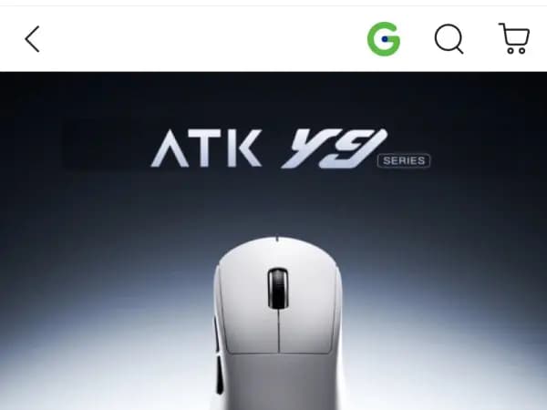 ATK Y9 Ultimate 무선 게이밍 마우스 (61,290원/무료)