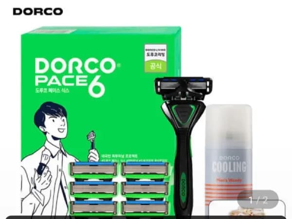 도루코 페이스6면도기+날 세트(22,960원/무료)