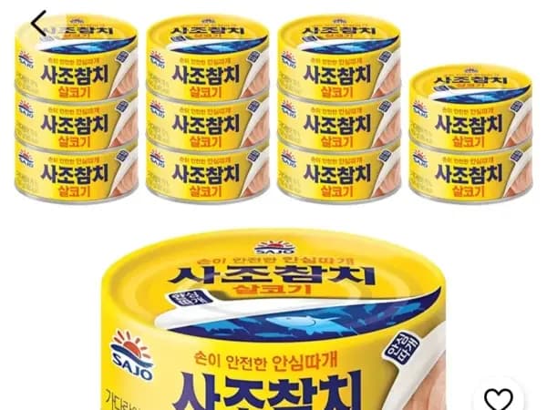 사조참치 살코기 150g 12개 17,830원