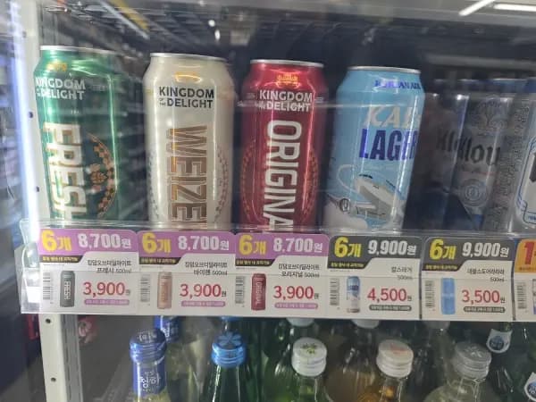 맥주 6개 8,700 원