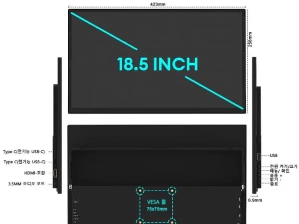 ZEUSLAP 18.5inch 100hz IPS (128,900원)