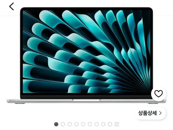 애플 맥북에어 M5칩 실버13 M5 10코어 (1,581,460원/무료)